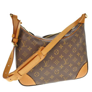 LOUIS VUITTON Boulogne Shoulder Bag Crossbody Monogram Canvas Brown LV Handbag